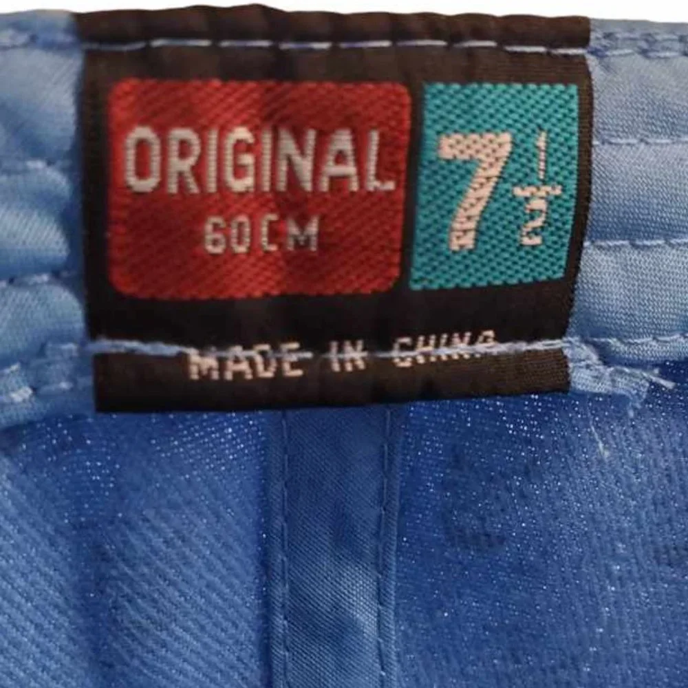 Haina Skull Hat 7 1/2 New With Tags - Blue - Picture 3 of 7